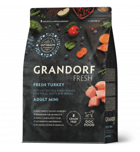 Grandorf, Fresh, Mini, беззерновой д/собак мелких пород (индейка/батат) 